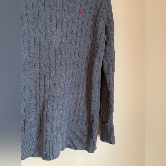Ralph Lauren Sport gray Cable Knit Sweater Size large
Turtleneck - Picture 3 of 5